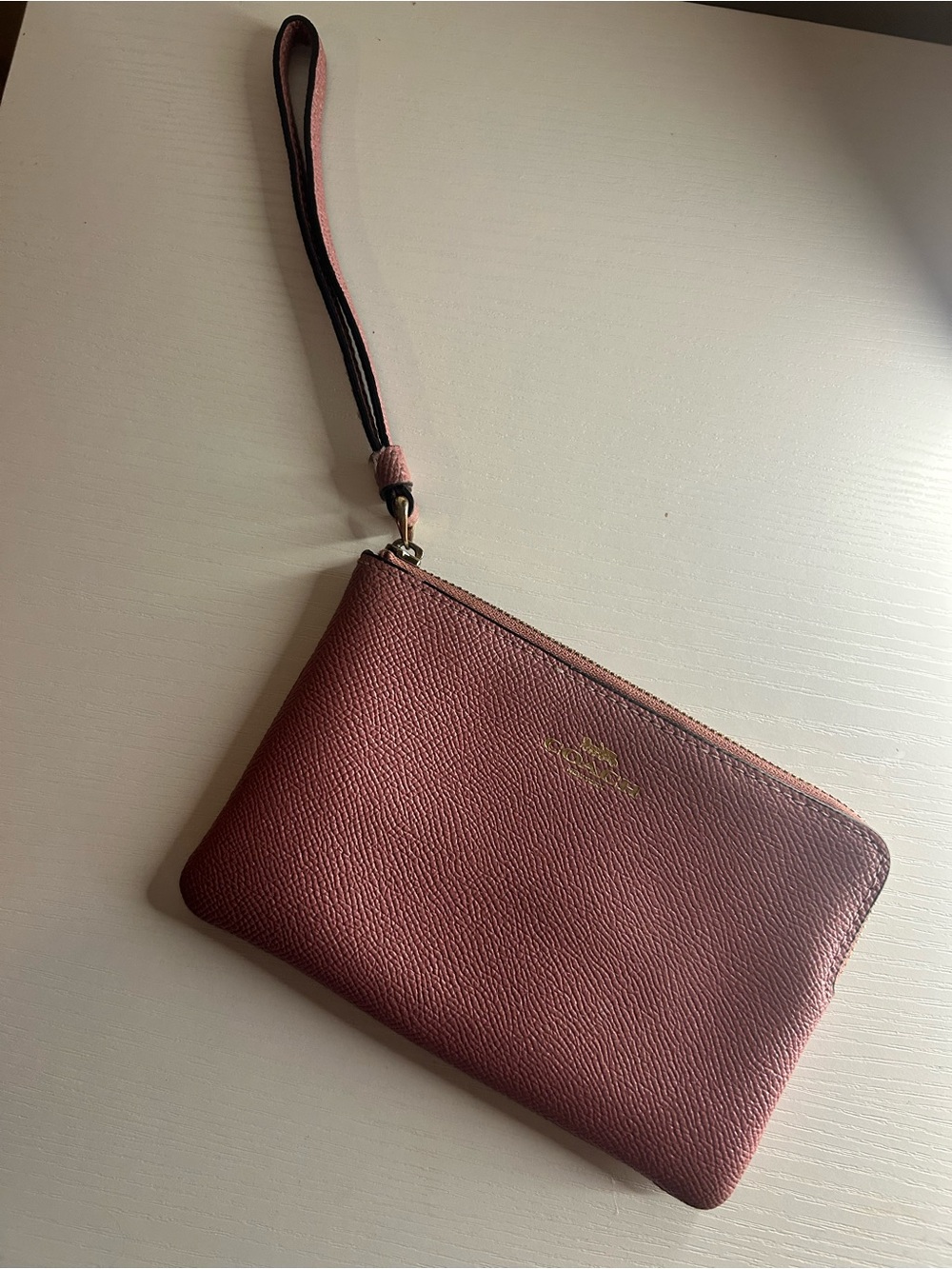 Authentic COACH Wristlet Pouch in Dusty Rose